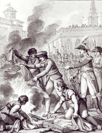 English Goods Burnt in Amsterdam by Charles Monnet